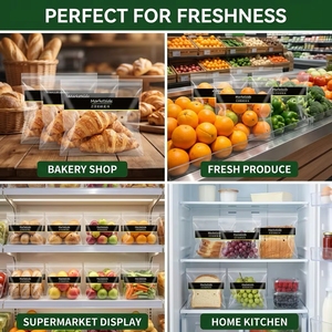 Sac auto-adhésif en BOPP avec trous d'aération pour l'emballage de fruits, légumes et produits frais, fabricant sur mesure - Product Image 3
