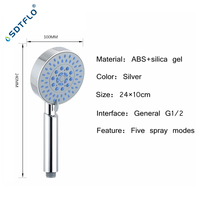 Haute qualité ABS plastique plusieurs Modes salle de bain système de douche pommeau de douche à main pluie ensemble de douche à main