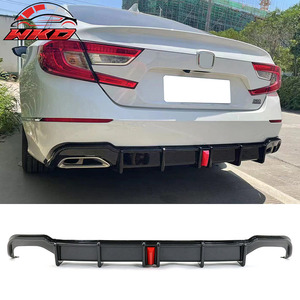 Protector de Parachoques Trasero para Honda Accord Sport 2018-2022, Difusor LED con Estampado de Fibra de Carbono, Accesorios para Automóviles - Product Image 1