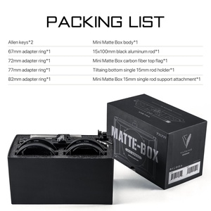 <span class=keywords><strong>Tilta</strong></span> กล่องผิวด้านขนาดเล็ก MB-T15,สำหรับกล้อง DSLR Mattebox เลนส์วงแหวน55มม. 58มม. 77มม. 67มม. 52มม. สำหรับ BMPCC 6K A7 GH5 5D4 - Product Image 3