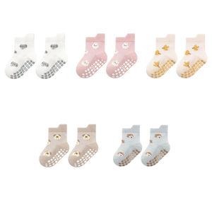 Chaussettes pour enfants, chaussettes de sol antidérapantes avec motifs d'animaux mignons, chaussettes antidérapantes pour nouveau-nés et tout-petits, chaussettes de marche - Product Image 6
