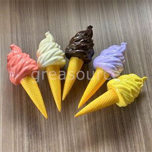1 Piece 9Inch Realistic Model Hanging Ice Cream Model Ice Cream Parlor Prop Display Toy Game Dessert Cover <b>Chocolate</b> <b>Shell</b> Cover - Product Image 5