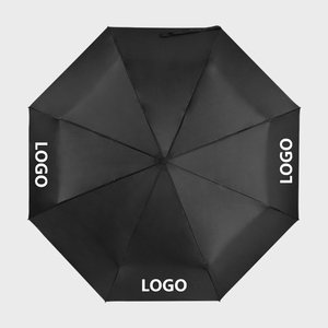 Regalos Promocionales, Paraguas Plegable de 3 Secciones, Portátil, de Viaje, de una Sola Capa, Impermeable, de Tela Pongee, con Logotipo Personalizado, para la Lluvia - Product Image 2