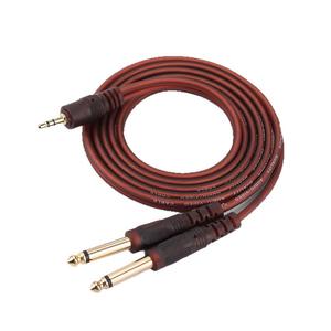 3.5mm To Dual 6.5mm Audio <b>Cable</b> Male To Male Splitter Adapter For Headphone Mixing Console Speaker Sound Card Gold Plated - Product Image 4