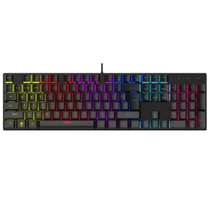 Teclado para jogos mecânico SATE (GK-31) teclado para jogos mecânico de alta qualidade com 104 teclas 60% melhor rgb pc