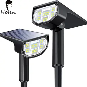 Helen Solar spotlight outdoor waterproof,3 lighting modes outdoor solar landscape lights, solar lights from dusk to dawn