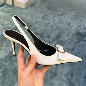 High Quality Sexy Genuine Leather Women's High Heels Summer Wedding Shoes <b>Light</b> Weight <b>Pointed</b> Toe Stiletto Heel Comfortable - Product Image 3