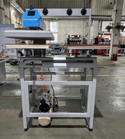 Mesin pres panas pneumatik 40x60cm, kaus layar sentuh, mesin penekan panas sublimasi, stasiun ganda