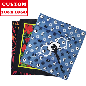 <span class=keywords><strong>Bandana</strong></span> Quadrata Personalizzata per Donna, Decorazione Moda con Stampa Serigrafica, Bandane in Cotone Multicolore Personalizzate - Product Image 1