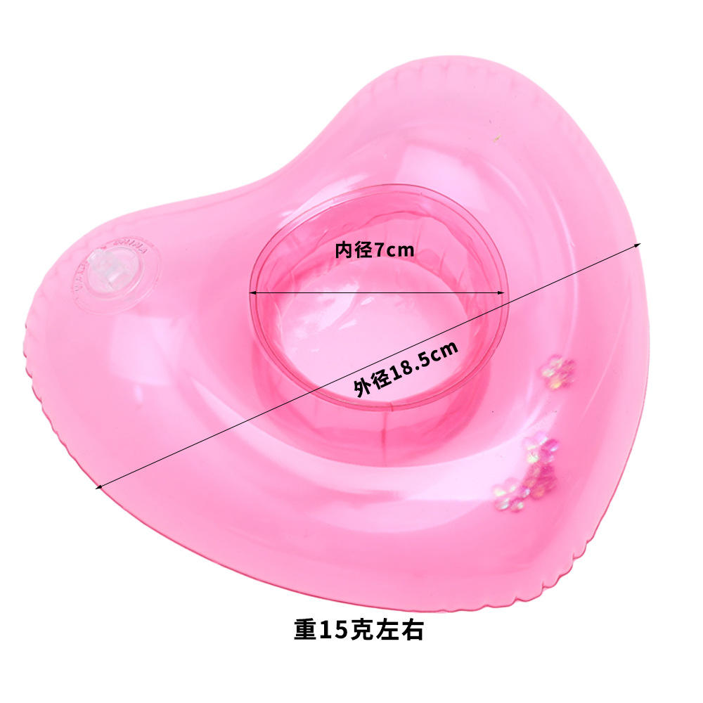 Posavasos en forma de corazón