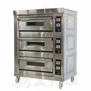 Gas oven for bakery top sale cake commercial kitchen ovens automatic machine deck baking oven