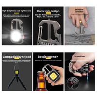 Lampe torche transfrontalière haute puissance en alliage d'aluminium IP65 étanche, rechargeable, ultra-lumineuse à LED, ultra-légère