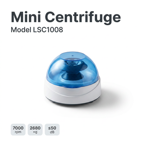 Mini <span class=keywords><strong>Centrifugeuse</strong></span> de Laboratoire 7000 tr/min 2680xg, Micro <span class=keywords><strong>Centrifugeuse</strong></span> Portable avec PCR et Double Rotor 1,5 ml/2 ml OEM - Product Image 2