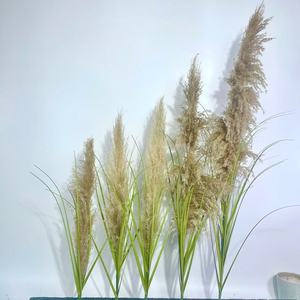 Décoration d'intérieur, plante artificielle en roseau, plastique résistant aux UV, <span class=keywords><strong>tige</strong></span> unique, aménagement paysager intérieur/extérieur, plante verte - Product Image 4