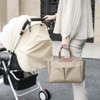 Nouvelle mode, sac à main multifonctionnel pour poussette, en polyester imperméable, pour bébé, à porter à la main, pour l'extérieur