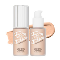 Fond de teint liquide mat naturel longue tenue, couvrance totale, hydratant, OEM, transparent, confortable, 50 ml, teinte moyenne, tous types de peau