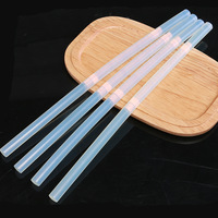 Bâtons de colle thermofusible transparents 7 mm en EVA, barres de silicone adhésives thermofusibles pour fleurs artificielles et loisirs créatifs