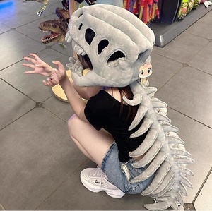 75 सेमी मजेदार डायनासोर कंकाल के खिलौने डायनासोर प्लग हैट स्मारियाँ वयस्कों और बच्चों के लिए - Product Image 5