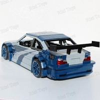 MOC-142015 M3 E46 Most Wanted - Modèle RC Supercar, Véhicules de course, Briques de construction, Jouets pour enfants, Garçons, Cadeaux d'anniversaire, Ensembles de blocs de construction