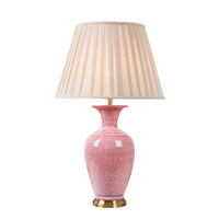 Lampe de table en céramique et laiton personnalisée, style américain simple, chambre à coucher, style chinois, salon européen, hôtel, lampe de chevet LED