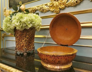 Caja de decoración de sala de estar antigua con patrón Floral pintado a mano de la serie americana Yips - Product Image 5