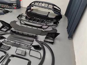 Para el <span class=keywords><strong>Porsche</strong></span> Cayen 9Y0 actualización TurboS estilo PP moldeado por inyección parachoques delantero parachoques trasero falda lateral kit de carrocería - Product Image 4