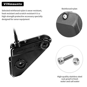 LOWRANCE Eagle Eye 9 Fish Finder Transducer Stand Cover ไนลอนคอมโพสิตแบบปรับได้ ขายึดป้องกัน VIN-BHZ-E9 - Product Image 4