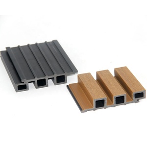 Không thấm nước rãnh Đồng ép đùn WPC tường ốp Panel cho mặt tiền xây dựng ngoài trời cho khách sạn và căn hộ thiết kế bên ngoài - Product Image 2