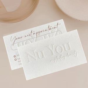 Kartu Ucapan Premium Khusus untuk Usaha Kecil, Bahan Karton Katun, Cetak Letterpress, Promosi Perusahaan, Bisnis - Product Image 6