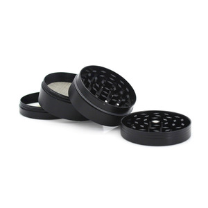 Grinder per Erbe in Lega di Zinco a 4 Strati con Logo Personalizzato, 50mm/100mm, Rivestimento in Ceramica, Antiaderente, Produttore OEM - Product Image 4