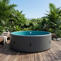 Piscine gonflable extérieure en tissu Drop Stitch, anti-UV, adaptée aux enfants et aux nouveau-nés, écologique, portable, personnalisable
