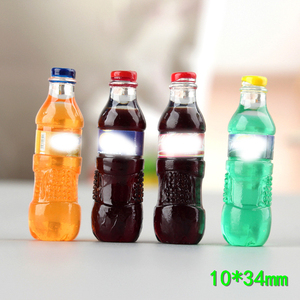Cabochons en résine de qualité supérieure, miniatures de bouteilles de boissons gazeuses 3D avec logo de marque, pour maison de poupée - Product Image 6