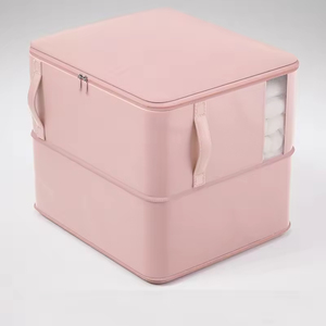 Lớn satin cửa sổ Quilt hộp mới đến hộ gia đình đa chức năng di chuyển có thể giặt quần áo lưu trữ cho tủ quần áo sử dụng - Product Image 6