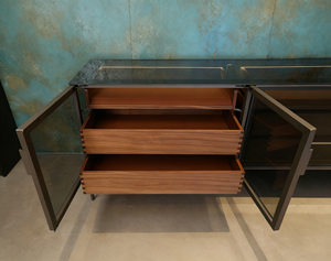 Vitrina y Exhibidor de Vidrio de Lujo con Bandeja para Joyas - Muebles Modernos para Sala de Estar, Dormitorio, Apartamento y Supermercado - Product Image 3