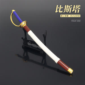 Porte-clés en alliage de 26 cm, 19 couleurs, modèle <span class=keywords><strong>d</strong></span>'épée, pour les fans de l'anime Monkey <span class=keywords><strong>D</strong></span>. Luffy Roronoa Zoro, en cadeau - Product Image 5