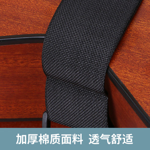 Sangle de guitare universelle en nylon noir réglable pour guitare acoustique électrique ukulélé - Product Image 4