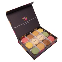 Boîte d'emballage personnalisée en papier pour macarons, gâteaux et biscuits, avec séparateurs, design attrayant et gratuit