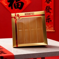 Set di 2 Scatole per Confetti Nuziali al Cioccolato, Confezioni Vuote in Cartone Rigido con Laminazione Lucida per Regali Alimentari