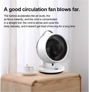 Sáu Tốc Độ Nhỏ Nhựa Bảng <span class=keywords><strong>Fan</strong></span> Có Thể Sạc Lại Pin Dao Động Điều Khiển Từ Xa Máy Tính Điều Khiển 8H Hẹn Giờ Cho Sử Dụng Trong Nhà - Product Image 3