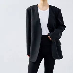 Nuevos cierres de botones de primavera personalizados, Blazer informal para mujer, blazers formales para mujer/