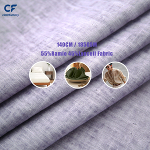 Tissu teint en pièce 55% Ramie 45% Lyocell Écologique Respirant Doux Tissé pour Pantalons Chemises Robes Mode Décontractée Garçons - Product Image 2
