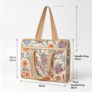 Sac fourre-tout en toile personnalisé avec logo, grande capacité, réutilisable, pour le travail, les voyages, la plage et l'usage quotidien - Product Image 2