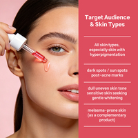 Sérum facial personnalisé OEM à l'alpha-arbutine, thérapie contre l'hyperpigmentation, acide tranexamique, correcteur de taches brunes, soins du visage, produits de soin de la peau