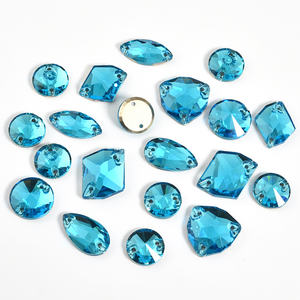 Oleeya พลอยเทียมพรีเมี่ยมรูปทรงผสม20ชิ้น5A งานเย็บบนหิน K9พลอยเทียมสำหรับอุปกรณ์ตัดเย็บเสื้อผ้า - Product Image 4