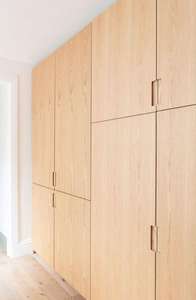 Ensemble de garde-robe moderne personnalisé armoires de chambre à coucher complètes pour la maison appartements porte plate stockage de vêtements - Product Image 3