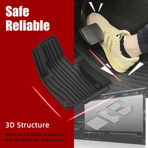 Tapis de sol de voiture anti-poussière tout temps TPE 3D Revêtements de sol imperméables Tapis de voiture antidérapant pour <span class=keywords><strong>Volvo</strong></span> <span class=keywords><strong>XC60</strong></span> 2018-2024 - Product Image 3