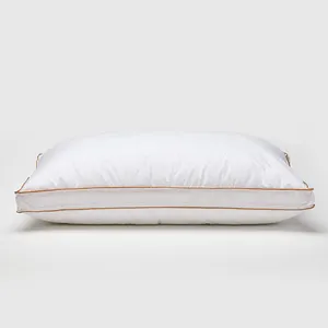 Premium Quality Super Soft Fluffy Gusseted Bed Throw Pillow with Piping