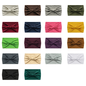 <span class=keywords><strong>Bandeau</strong></span> Turban Élastique Extra Large à Nœud Torsadé pour Femme, Motif Oreilles de <span class=keywords><strong>Lapin</strong></span>, Idéal Sport et Yoga - Product Image 3