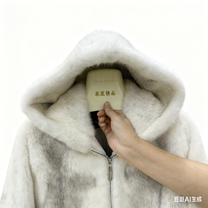 Nuovo Stile 2026: Cappotto in Vera Pelliccia di Visone, Morbido e Liscio, di Alta Gamma, con Cappuccio, Elegante e Lavorato a Mano, di Qualità Superiore - Product Image 6