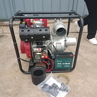 Ensemble de pompes à eau à moteur essence/diesel, utilisé pour l'irrigation agricole et le traitement des eaux usées